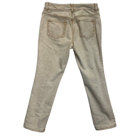 Chicos Platinum Denim‎ Jeans Womens 0.5 Tan Slim Leg Stretch Ultimate Fit - Picture 2 of 8